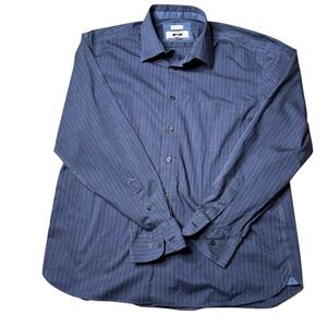 Joseph Abboud Non-Iron Dress Shirt Striped Long Sleeve Button Up XL